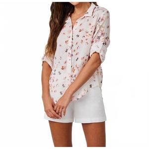 NEW CIEBON capri button down in hana floral